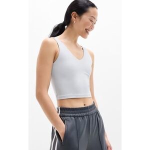 Athleta Transcend V neck Crop Built-In Bra New Large‎